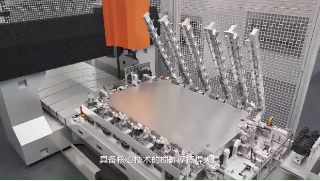 揭秘ABB机器人新能源汽车电池盒托盘生产线